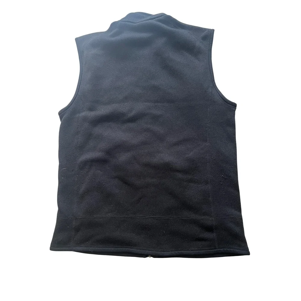 Patagonia Better Sweater Vest Men L Black Excellence Full Zip Fleece Pocket